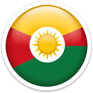 Kurdish flag sticker