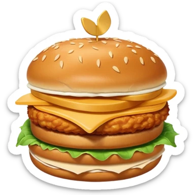 Chick fil a chicken sandwich  sticker