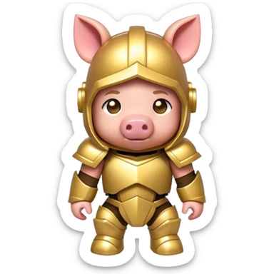 Minecraft baby Piglin sticker