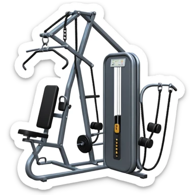 gym cables machine sticker