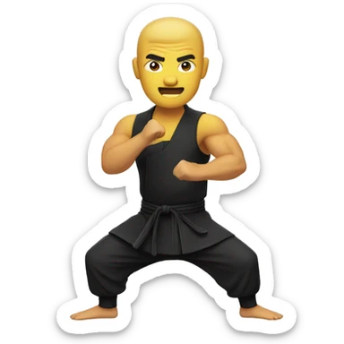 Kung fu sticker