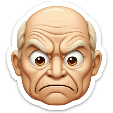 What the fuck face sticker