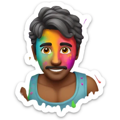 Holi sticker