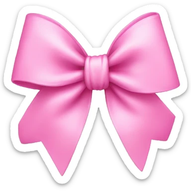 bow pink sticker