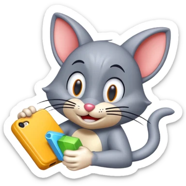 tom and jerry  game 3d icons sticker