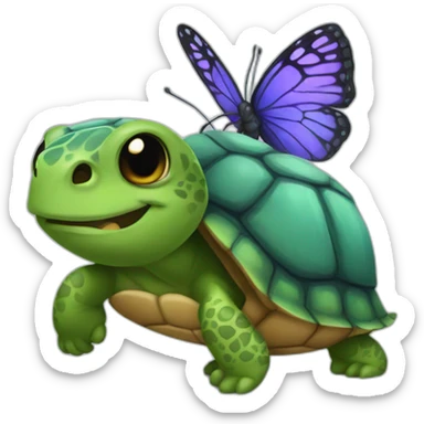 hybrid between butterfly and tortoise sticker