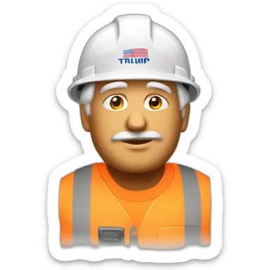 Trump en chantier sticker