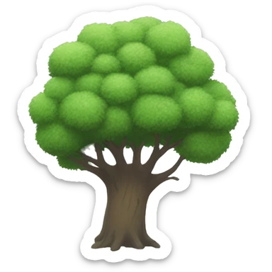 Ghibli style Tree Icon sticker