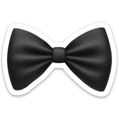 black bow emoji sticker