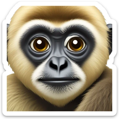 Hainan gibbon sticker