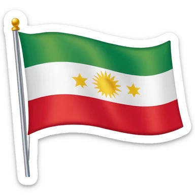 full screen kurdistan flag sticker