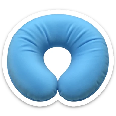 blue Travel Neck Pillow sticker