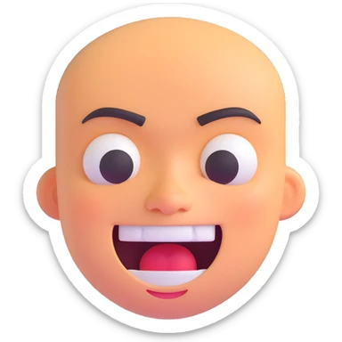 grimacing face sticker