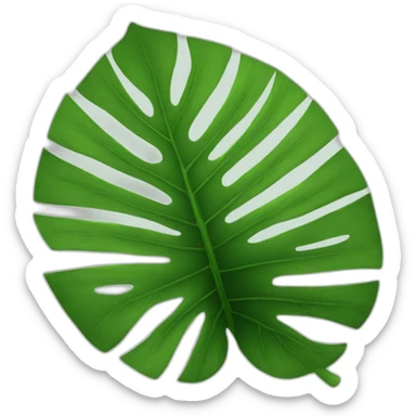 jungle leaf sticker