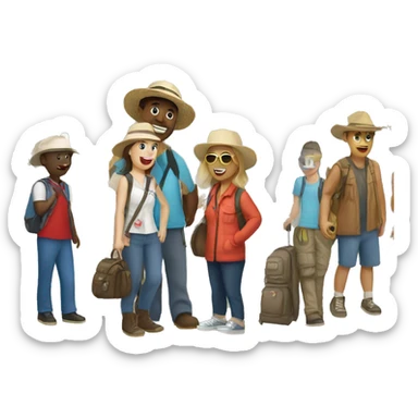 tourist attraction sticker