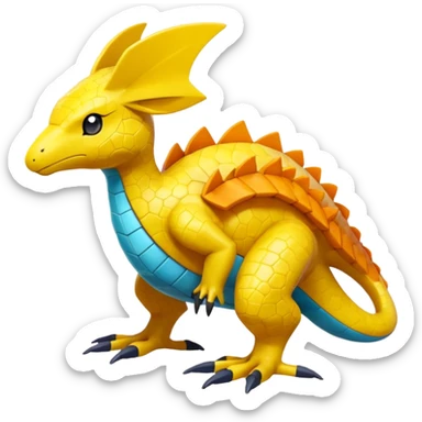 Heliolisk-Helioptile-Cyclizar-Pokémon, full body sticker