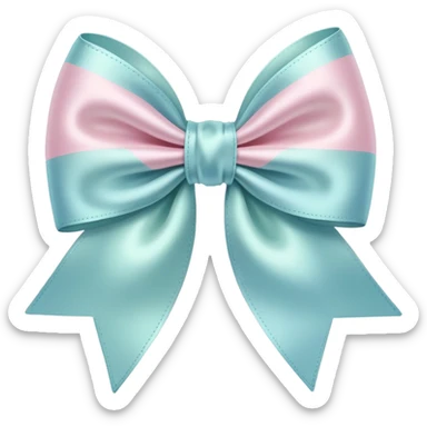 Pastellfarben schleife sticker