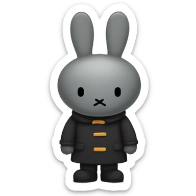 Evil miffy sticker