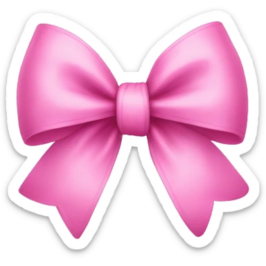 Pink bow sticker
