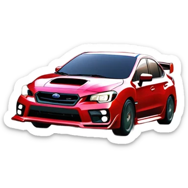 Subaru impresa wrx sti sticker
