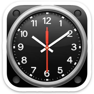 12:00 on the clock sticker