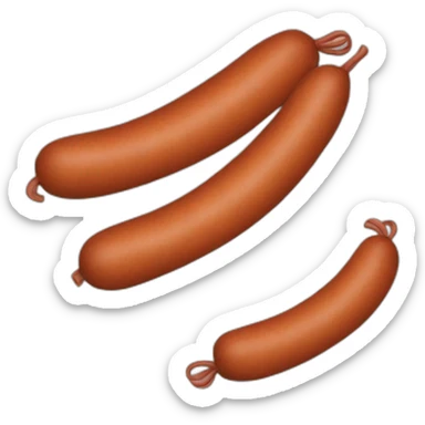 a single sausage sticker