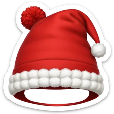 The red Christmas hat sticker