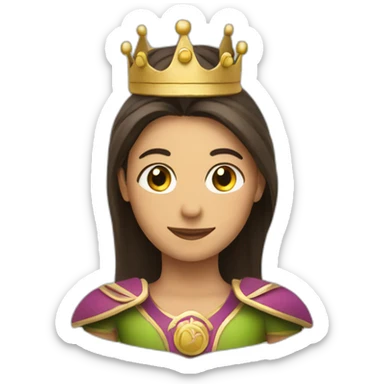 A rider wearing crown  sticker