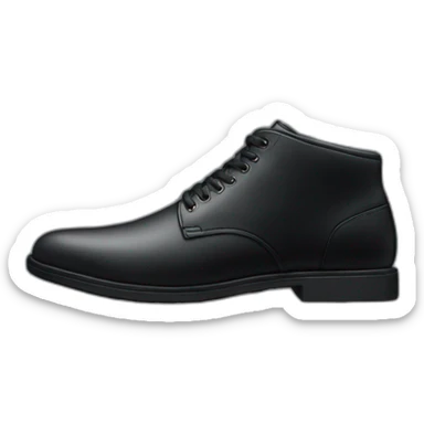 Men's black shoe sticker