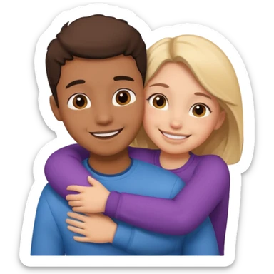 Love mod boy and girl sticker