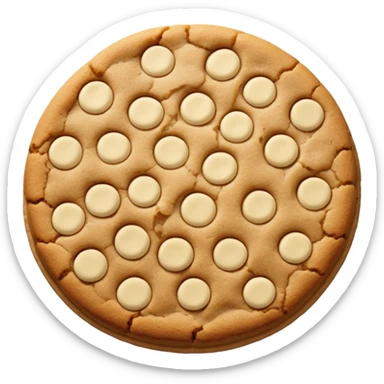 White chocolate chip cookie sticker
