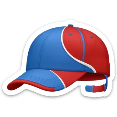 baseball cap blue (#00A3E0) and red (#F9423A) sticker