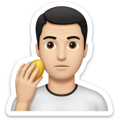 Un homme blanc qui frape un homme noir sticker