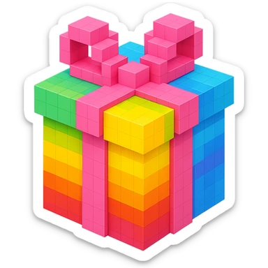 Rainbow gift sticker