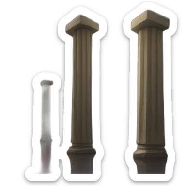 North Star pillars sticker