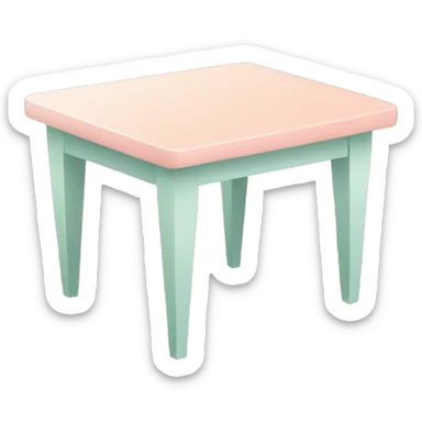 Pastel table  sticker