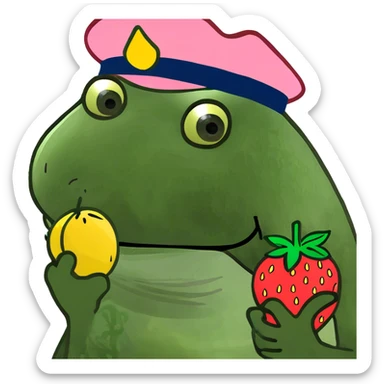 Strawberry lemon soda can sticker