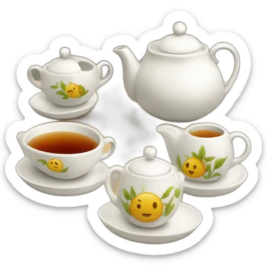 tea set sticker
