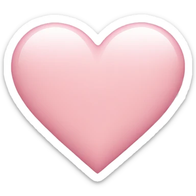 A light pink Heart  sticker