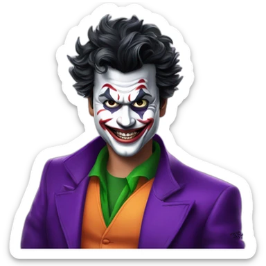 thalapathy vijay in as joker sticker