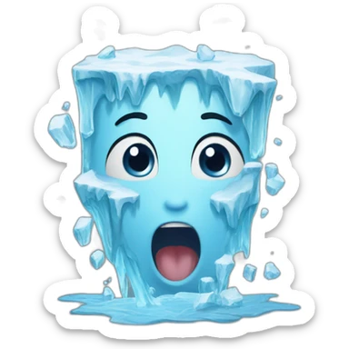 plunge ice sticker
