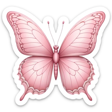 Pastel pink butterfly sticker
