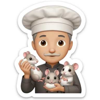 chef with rat sticker