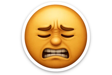 emoji stile iphone che riguarda l'argomento "stipsi/andrò al bagno oggi?", iperrealistico 4k sticker