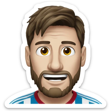 Lionel messi as a spider sticker