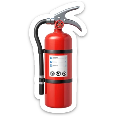fire extinguisher  sticker