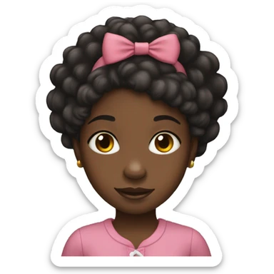 little black girl sticker