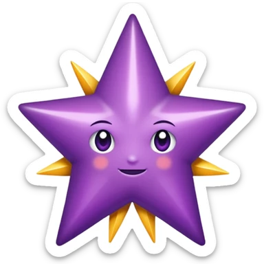 Estrella moradas sticker
