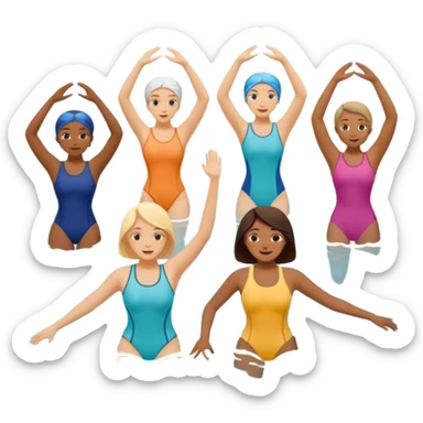 Water aerobics sticker