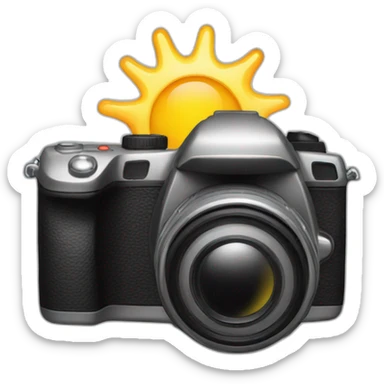 Paparazzi cameras flashing sticker